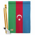 Cosa 28 x 40 in. Azerbaijan Flags of the World Nationality Impressions Vertical House Flag Set CO2069409